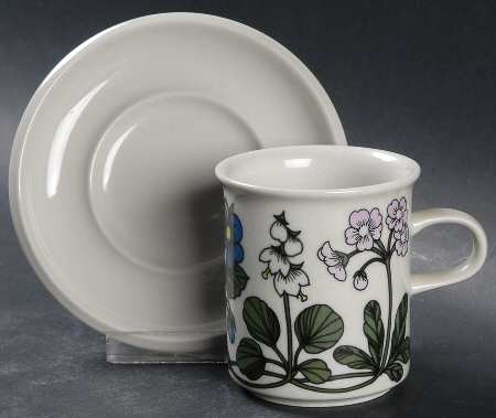 Flora Flat Cup & Saucer Set