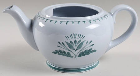Green Thistle Teapot No Lid