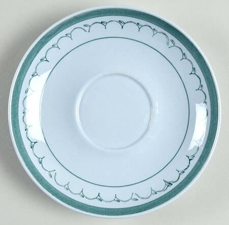 Green Thistle Saucer for Flat Cup
