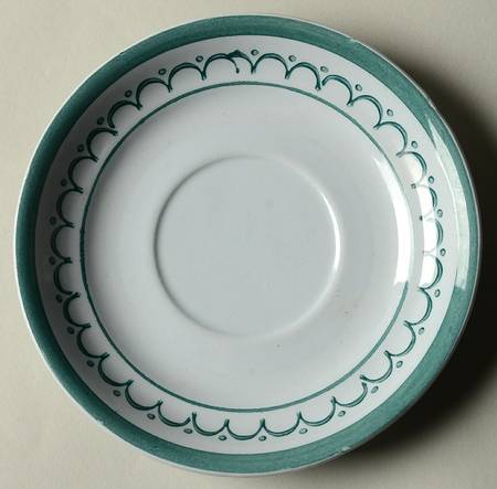 Green Thistle Saucer for Flat Cup