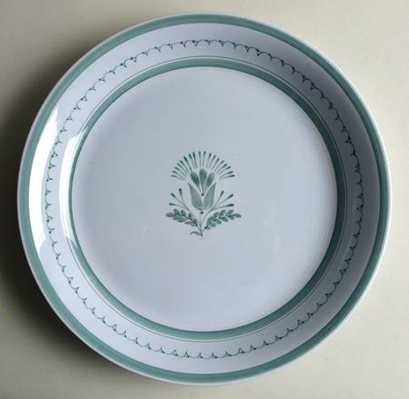 Green Thistle 13" Deep Round Platter