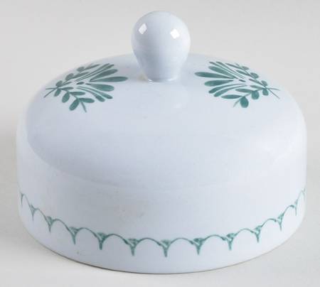Green Thistle Lid for Round Butter