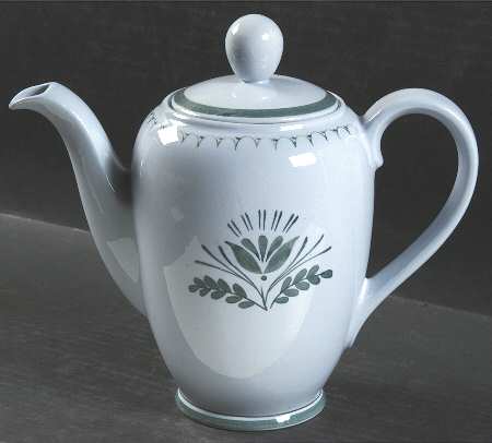 Green Thistle Coffee Pot & Lid