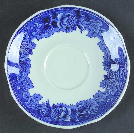 Landscape Blue Saucer for Flat Cup