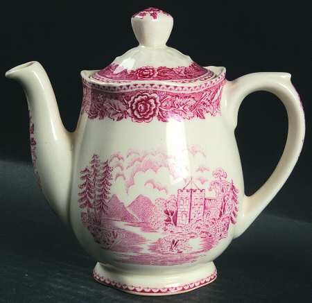 Landscape Red Mini Coffee Pot & Lid