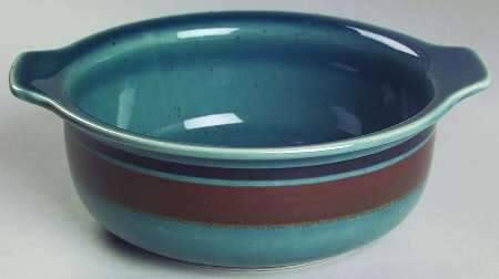 Meri Blue Lugged Cereal Bowl by Arabia of Finland