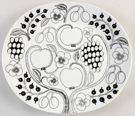Paratiisi Black 14" Oval Serving Platter