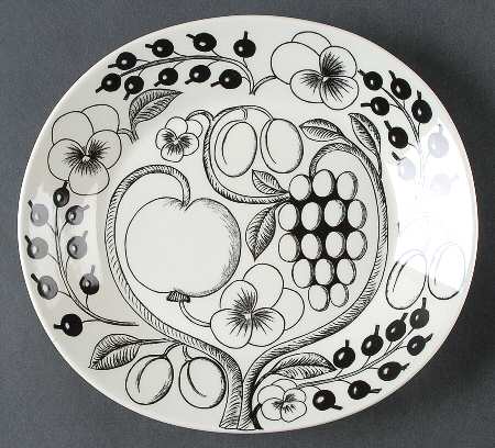 Paratiisi Black Oval Dinner Plate