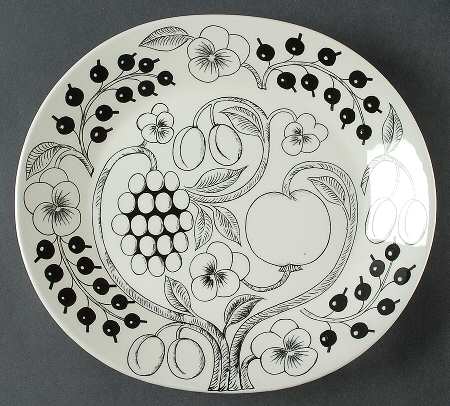 Paratiisi Black 11" Oval Serving Platter