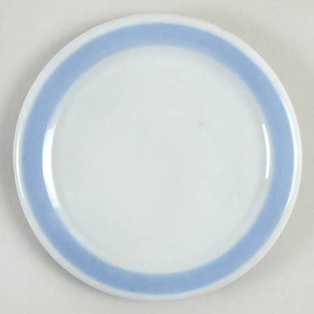 Ribbons Blue (White Background) 4" Round Trivet
