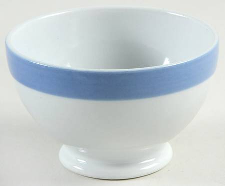 Ribbons Blue (White Background) Open Sugar Bowl