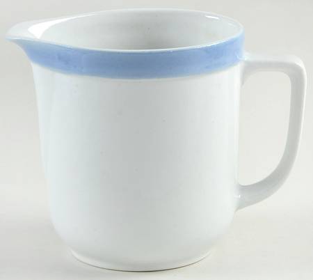 Ribbons Blue (White Background) 16 Oz Pitcher