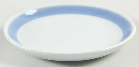 Ribbons Blue (White Background) Butter Pat