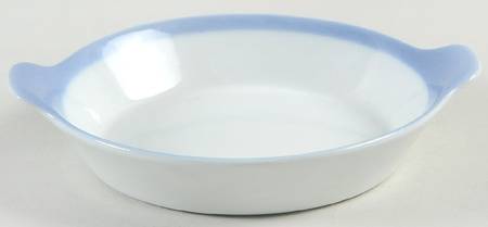 Ribbons Blue (White Background) 4" Augratin