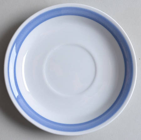 Ribbons Blue (White Background) Saucer for Oversized Cup