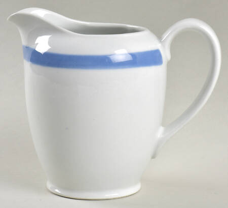 Ribbons Blue (White Background) 16 Oz Pitcher