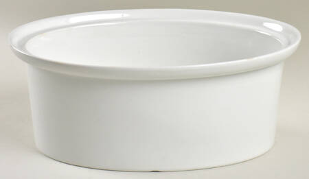 Ribbons Blue (White Background) 2.25 Qt Round Casserole No Lid