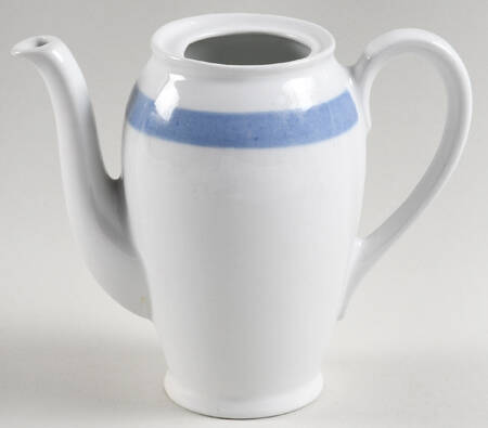 Ribbons Blue (White Background) Mini Coffee Pot No Lid