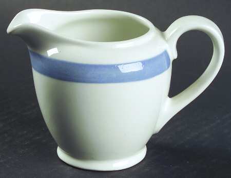 Ribbons Blue (White Background) Creamer