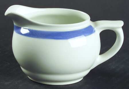 Ribbons Blue (White Background) Mini Creamer