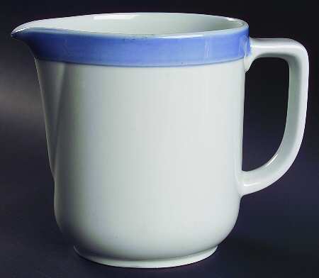 Ribbons Blue (White Background) 80 Oz Pitcher