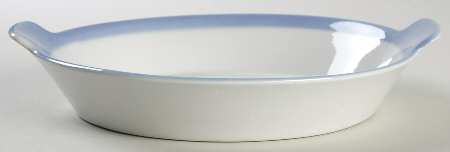 Ribbons Blue (White Background) 10" Augratin