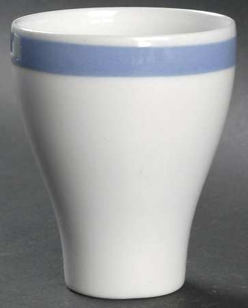 Ribbons Blue (White Background) Tall China Tumbler