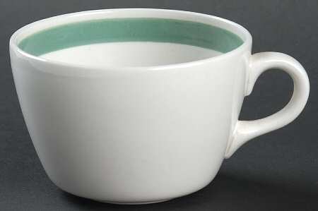 Ribbons Green Flat Cup