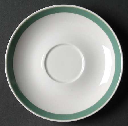 Ribbons Green Saucer
