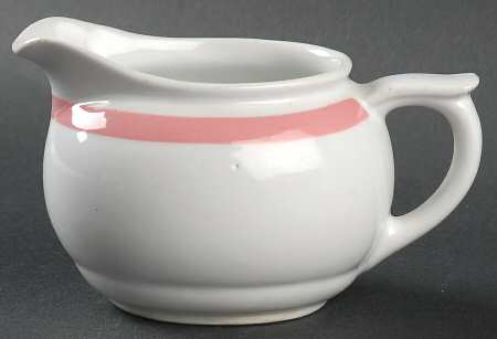 Ribbons Pink Oval Creamer