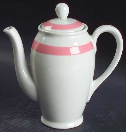 Ribbons Pink Mini Coffee Pot & Lid