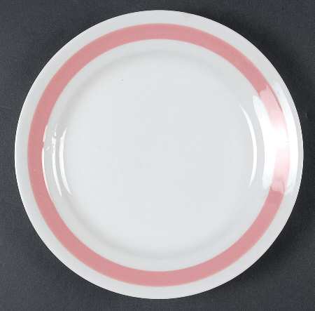 Ribbons Pink Salad Plate