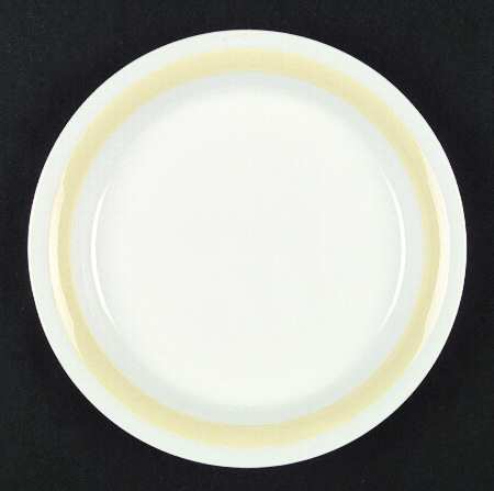 Ribbons Yellow Luncheon Plate