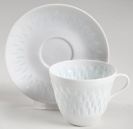 Rice (Grains) Flat Cup & Saucer Set