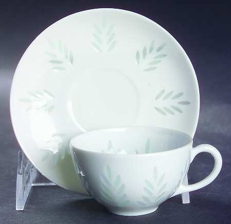 Rice (Grains) Flat Demitasse Cup & Saucer Set