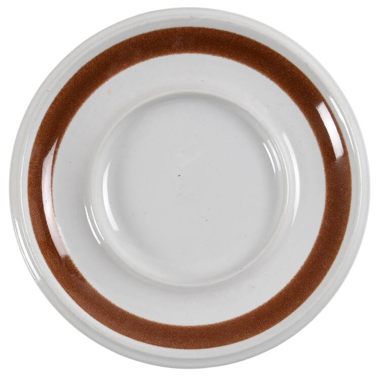 Rosmarin Brown Saucer for Flat Cup