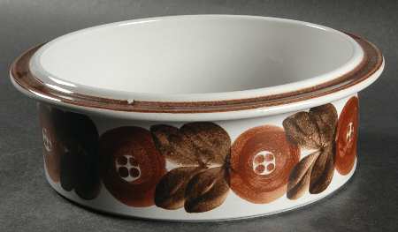 Rosmarin Brown 9" Round Vegetable Bowl