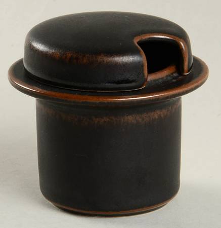 Ruska Mustard Jar & Lid