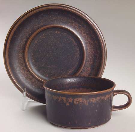 Ruska Flat Cup & Saucer Set