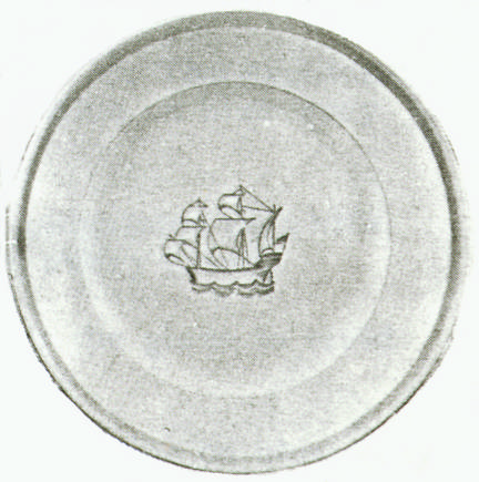 Sailor Grey Blue Dinner Plate