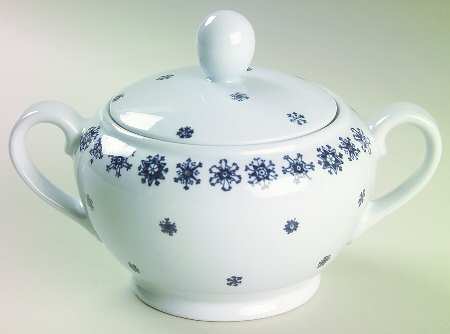 Snowflake Sugar Bowl & Lid