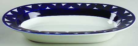 Sotka Blue 9" Oval Vegetable Bowl