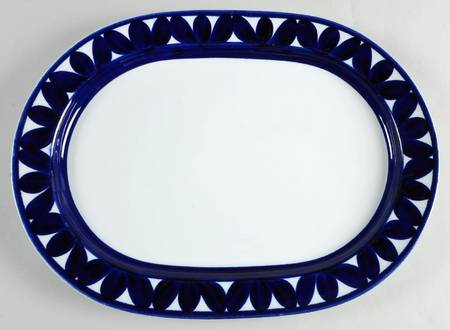 Sotka Blue 14" Oval Serving Platter