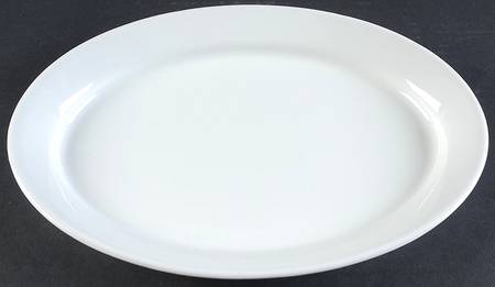 Teema Off White 13" Oval Serving Platter