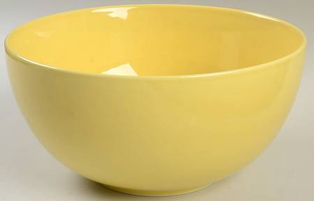 Teema Yellow 9" Round Vegetable Bowl