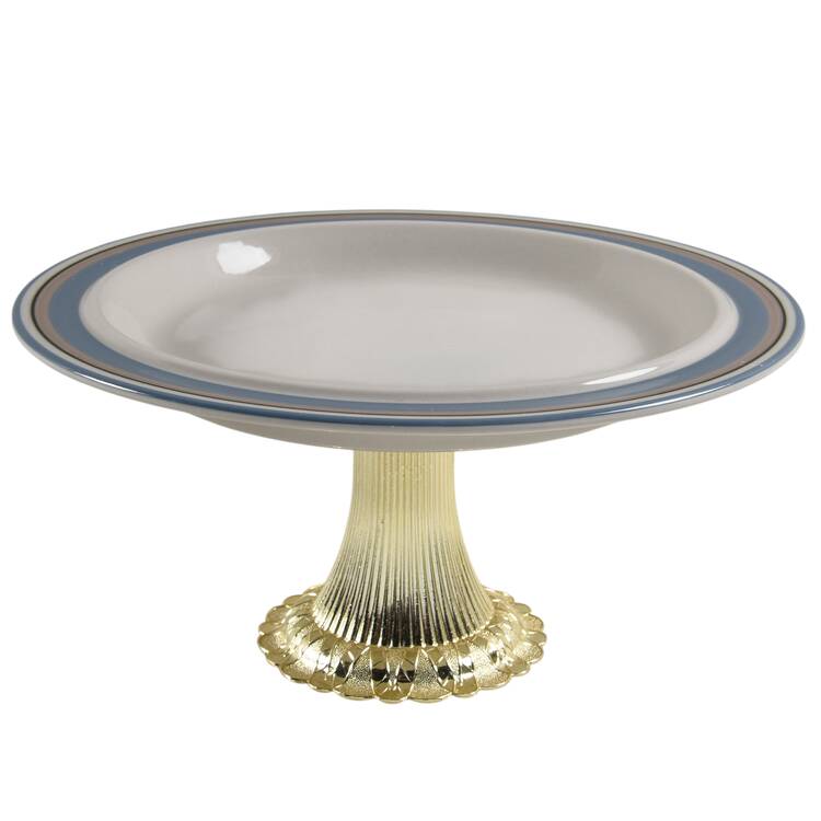 Uhtua Cake Stand with 4"-5" Metal Pedestal  Hc