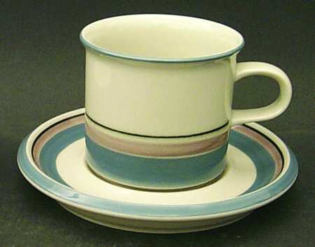 Uhtua Flat Continental Cup & Saucer Set