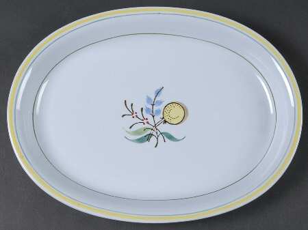 Windflower 12" Oval Serving Platter