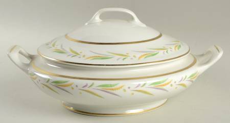 Autumn (Smooth Edge) Round Covered Vegetable