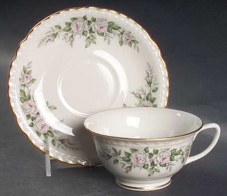 Mount Vernon Footed Cup & Saucer Set